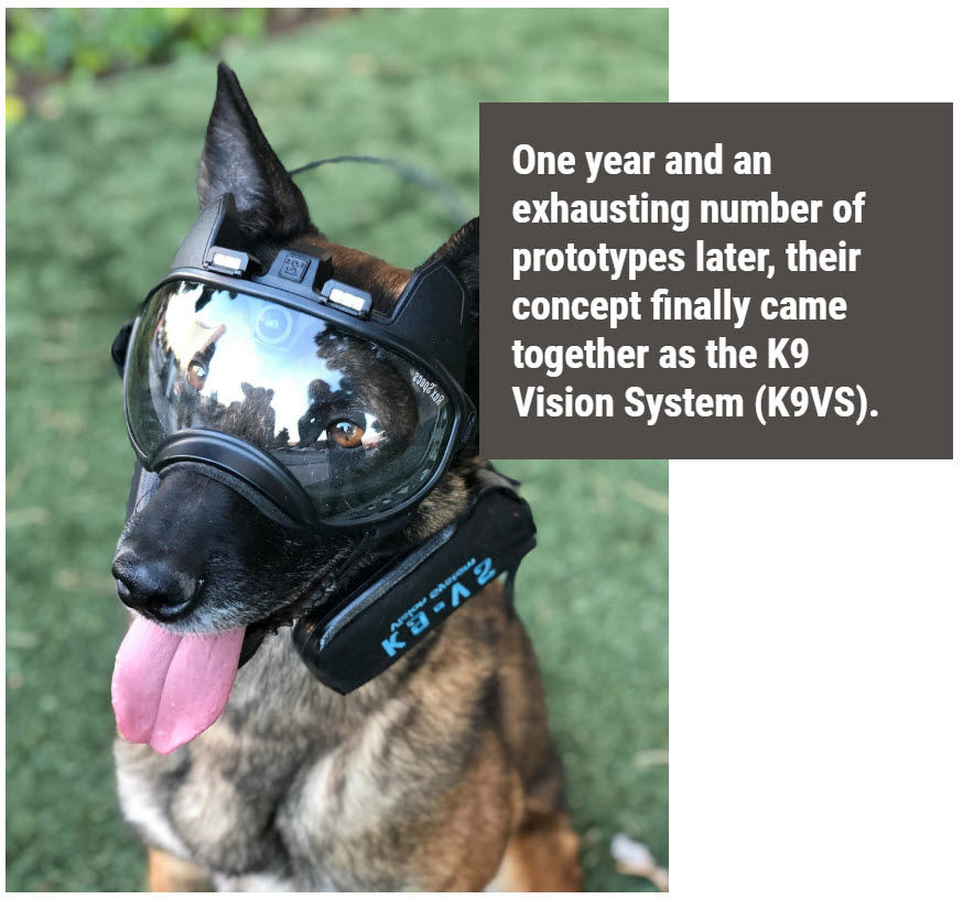 K9 Vision caméra embarquée pour chien / cyno - MORIN FRANCE. Accessoires  pour forces de l'ordre et la sécurité