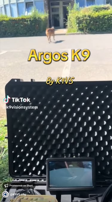 Vidéo k9 vision system, pour chiens et brigade canine, cyno
