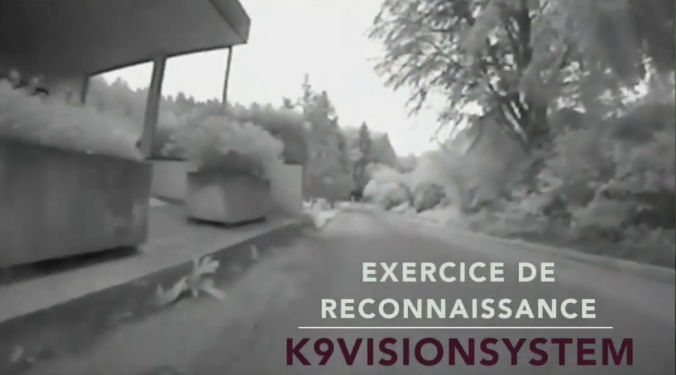 Vidéo k9 vision system, pour chiens et brigade canine, cyno