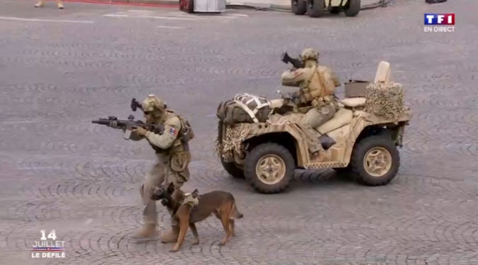 TF1 14 juillet vision system - brigade canine et cyno 14 juillet 